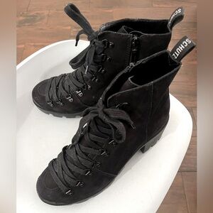 SCHUTZ Xayane Suede Combat  Boot